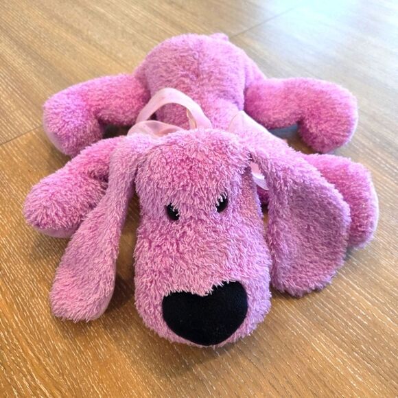 Vintage Commonwealth Purple Sparkle Puppy Dog 18" PlushStuffed Animal Toy 2000 - Picture 1 of 7